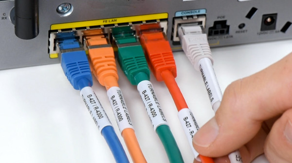 Etiqueta giratoria para cableado - Conectores-Redes-Fibra  óptica-FTTh-Ethernet